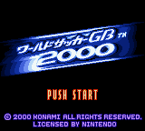 World Soccer GB 2000 (Japan) Title Screen